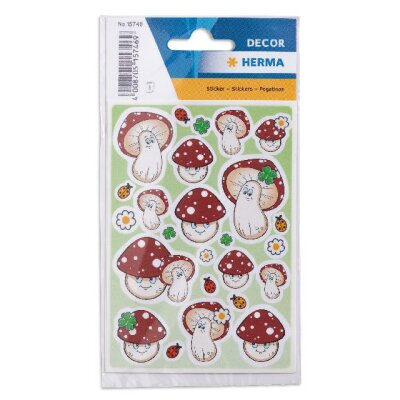 Herma Sticker DECOR Glückspilz 3 Bl