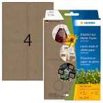 Herma Etiketten permanent 52 x 82 mm Silphie braun 24 Bl...