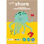 share Bastelblock A5 40 Blatt mehrfarbig