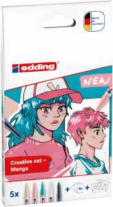 Edding Acrylmarker 5300 1-2 mm 5er-Set Manga