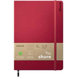 share Notizbuch A5 96 Blatt punktkariert 80 g/qm rot