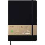 share Notizbuch A5 96 Blatt blanko 80 g/qm dunkelblau