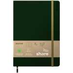 share Notizbuch A5 96 Blatt punktkariert 80 g/qm grün