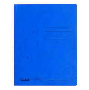 Einschlagmappe Colorspan-Karton blau, 3 Klappen, für DIN A4