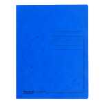 Einschlagmappe Colorspan-Karton blau, 3 Klappen, für DIN A4