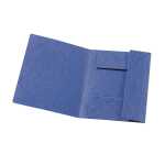 Einschlagmappe Colorspan-Karton blau, 3 Klappen, für DIN A4