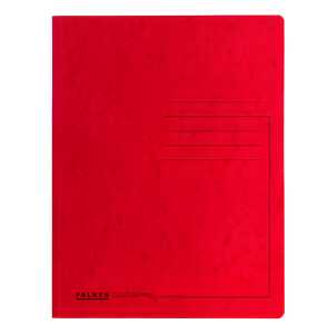 Einschlagmappe Colorspan-Karton rot, 3 Klappen, für DIN A4