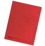 Einschlagmappe Colorspan-Karton rot, 3 Klappen, für DIN A4