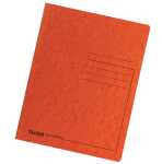 Einschlagmappe Colorspan-Karton orange, 3 Klappen, für DIN A4