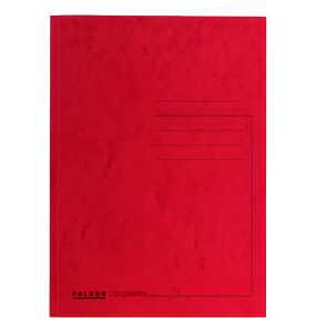 Aktendeckel Colorspan-Karton rot genutet, für DIN A4