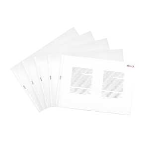 Prospekthüllen A3 quer, PP, Premium genarbt, oben offen, 10er Beutel