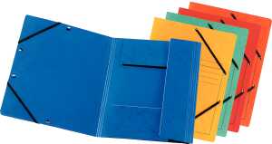 Einschlagmappe Colorspan-Karton f.sort. 3 Klappen, G-Zug, Inh.10 St