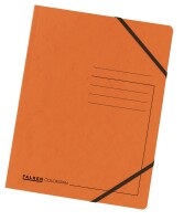 Eckspanner Colorspan-Karton orange mit Gummizug, für...