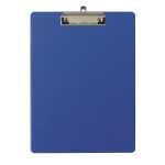 Klemmbrett PocketClip blau für DIN A4 mit Sichttasche