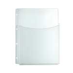 Faltentasche 1/2 = Kängurutasche, A4,PVC,Premium,glasklar, 5er Beutel