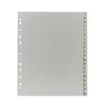 PP Register, grau, für DIN A4 20tlg 24,5x29,7cm,...