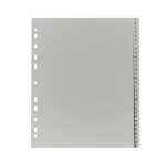 PP Register, grau, für DIN A4 24,5x29,7cm...