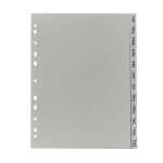PP Register, grau, für DIN A4 22,5 x 29,7cm Jan.-Dez.
