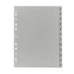 PP Register, grau, für DIN A4 22,5 x 29,7cm Dez.-Jan.