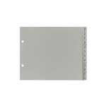 PP Register, grau, für DIN A4, 22,5 x 21,0cm Dez.-Jan.