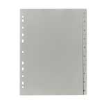 PP Register, grau, für DIN A4 22,5 x 29,7cm Druck 1...