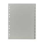 PP Register, grau, für DIN A4 22,5 x 29,7cm Druck 1...