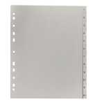 PP Register, grau, für DIN A4 24,5x29,7cm...