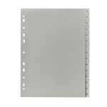 PP Register, grau, für DIN A4 22,5 x 29,7cm Druck 1...