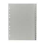PP Register, grau, für DIN A4 22,5 x 29,7cm Druck 1...