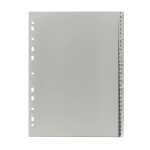 PP Register, grau, für DIN A4 22,5 x 29,7cm Druck 1...