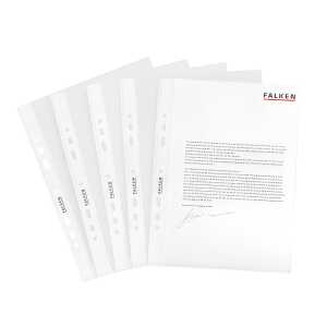 Prospekthüllen, A5, PP, Standard, genarbt, oben offen, 10er Beutel,