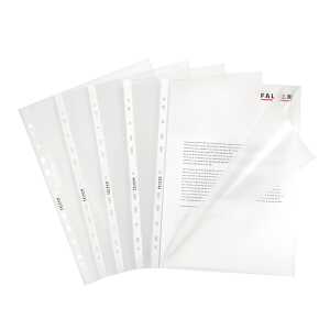 Prospekthüllen, A4, PP, Premium, genarbt, o. u s. offen,100er Beutel