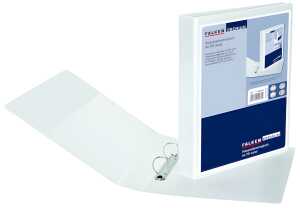 Präsentationsringbuch A4 weiß 2-Ring D-Mechanik 16 mm 3 Taschen
