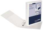 Präsentationsringbuch A4 weiß 2-Ring D-Mechanik 16 mm 3 Taschen