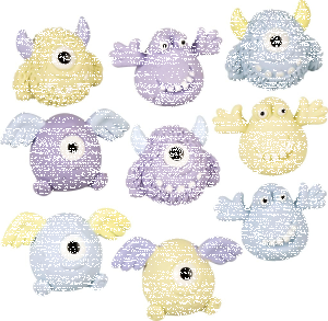 Radiergummi funny Monster 4061947068115