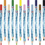 Jumbo Buntstifte 12erPack Ninja Power