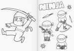 Ausmalbuch Ninja Power 4061947116069