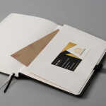 2026 Brunnen Notizbuch Kompagnon A5 punktiert Gummizug braun