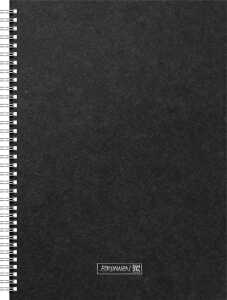 Brunnen Notizbuch Premium Wire A4 punktiert sw