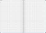 Brunnen Notizbuch Premium A4 kariert anthrazit