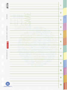 Ringbuchreg.A4 12tlg. Blauer Engel