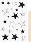RubSticker Sterne sw 4005329150029