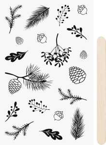 RubSticker Zweige sw 4005329150067