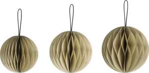 Waben-Kugel-Set, natur Papier, 120 g/m²
