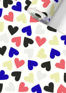 Geschenk-Papier AR .5x100 Velia blau FSC