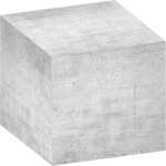 Zettelklotz 7,5 x 7,5 x 7,5 700Bl. Beton