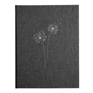 Goldbuch Kondolenzbuch Pusteblume anthrazit