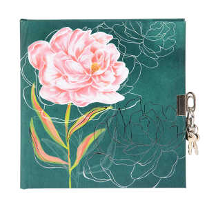 Goldbuch Tagebuch Peony