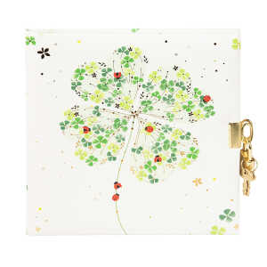 Goldbuch Tagebuch Lucky Clover