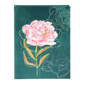 Goldbuch Notizbuch Peony